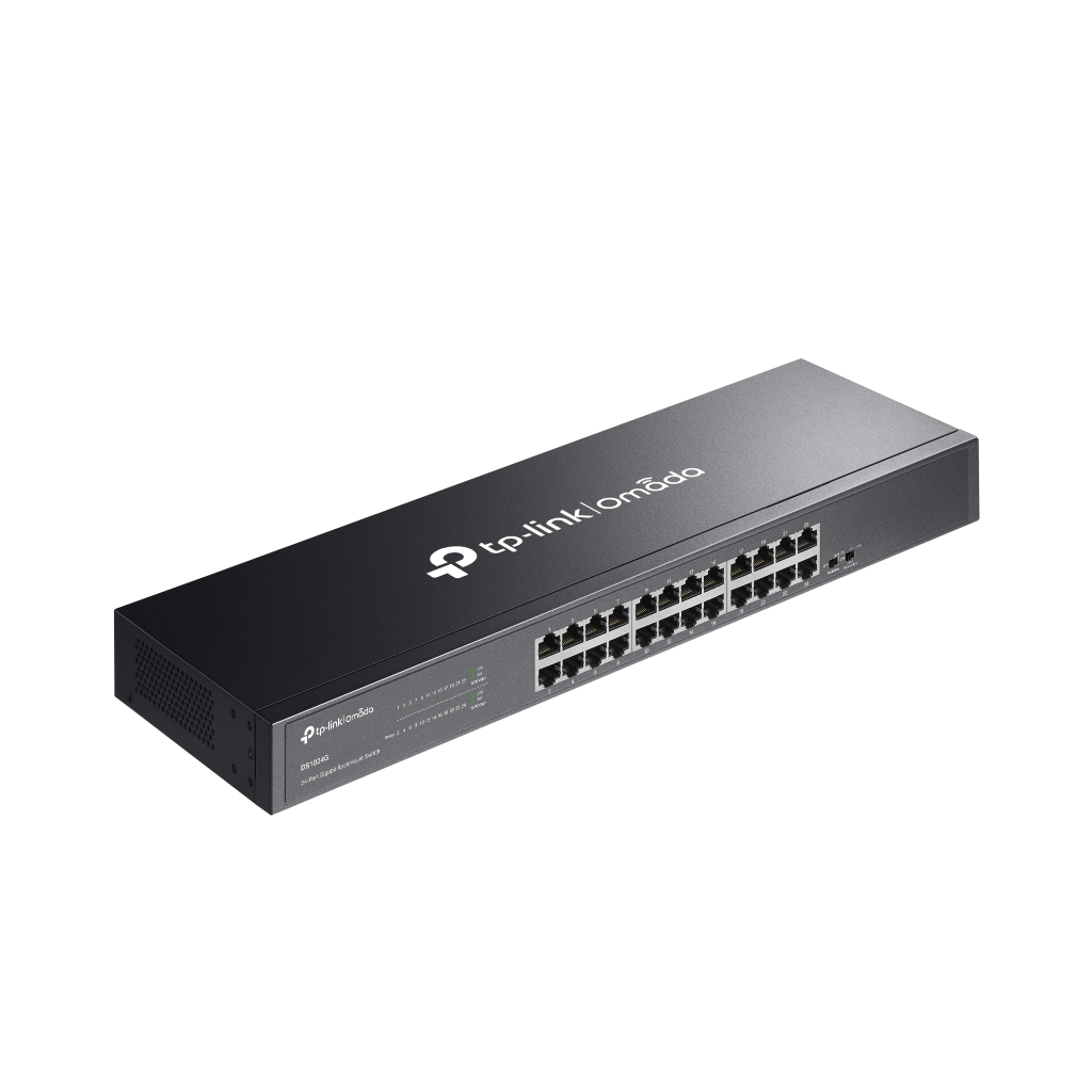 OMADA DS1024G, 24 Port Gigabit, Yönetilemez, Rackmount Metal Kasa Switch