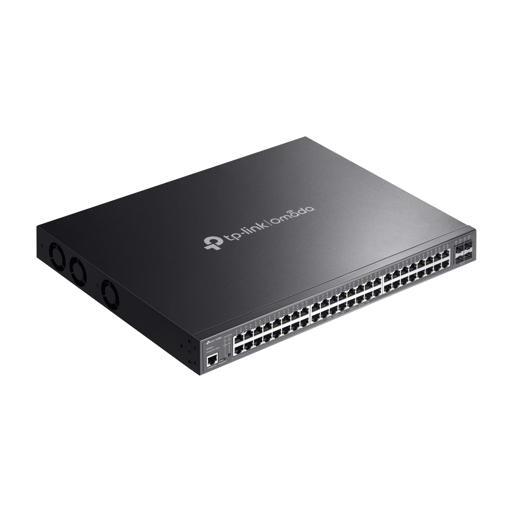 OMADA SG3452P, 48 Port Gigabit, 48 Port Gigabit PoE+, 384W, 4 Port SFP, L2+ Yönetilebilir, Rackmount Metal Kasa Switch