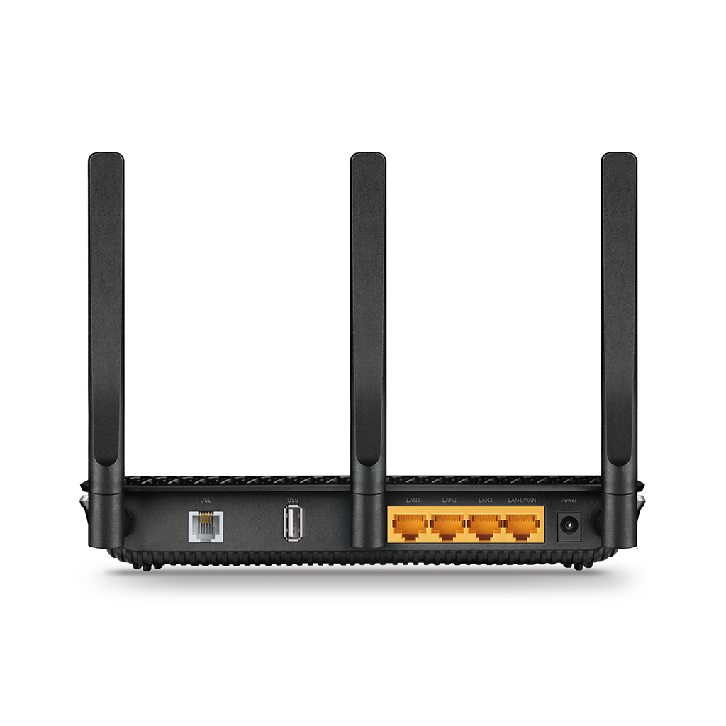 TP-LINK ARCHER VR600, AC1600, 4 Port GigaBit, Dual Band Wifi, 1600Mbps, 3xAnten, 3G-4G USB Desteği, VDSL2, ADSL2+ MODEM
