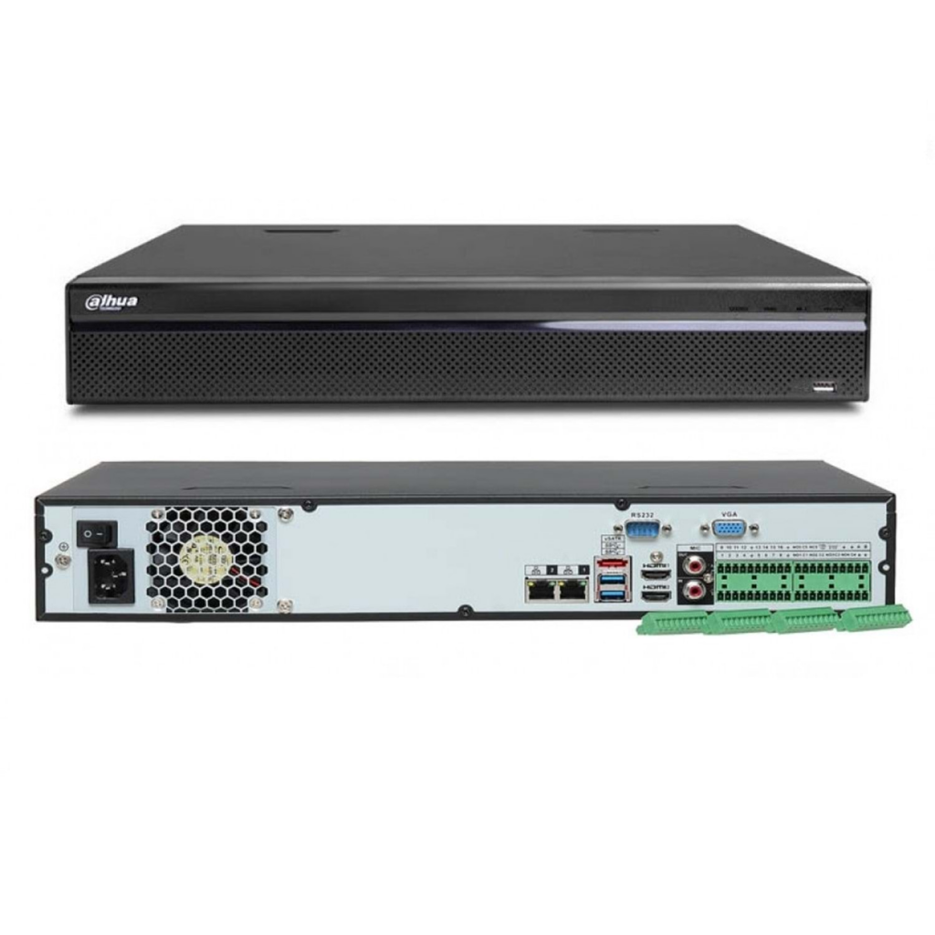 DAHUA NVR5864-EI, 64Kanal, 32Mpix, H265+, 8 HDD Desteği, 1080P Kayıt, 384Mbps Bant Genişliği, 2 Port GigaBit Lan, RAID 0/15/6/10, NVR