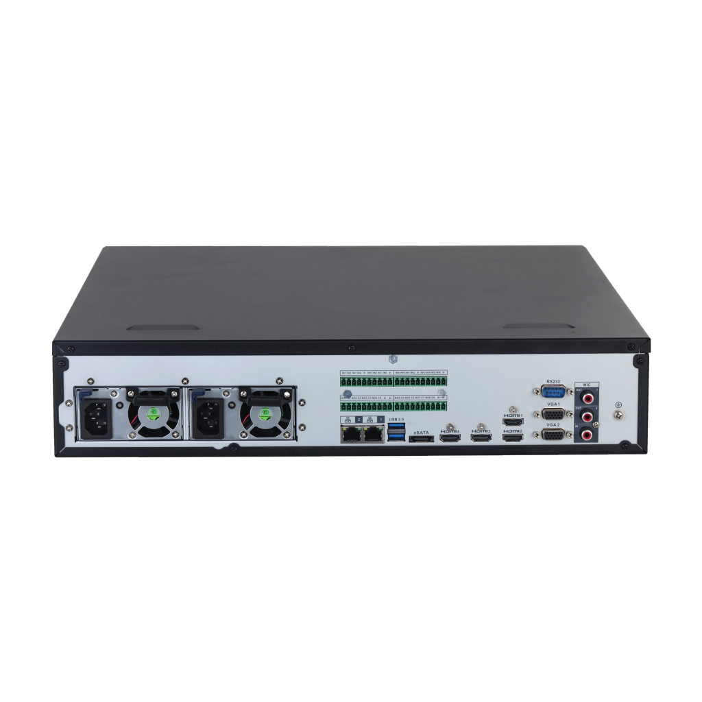 DAHUA NVR608RH-128-XI, 128Kanal, 32Mpix, H265+, 8 HDD, 1080P Kayıt, 1280 Mbps Bant Genişliği, 2 Port 2500 Mbps LAN, RAID 0/1/5/6/10, Çift Power Supply, NVR
