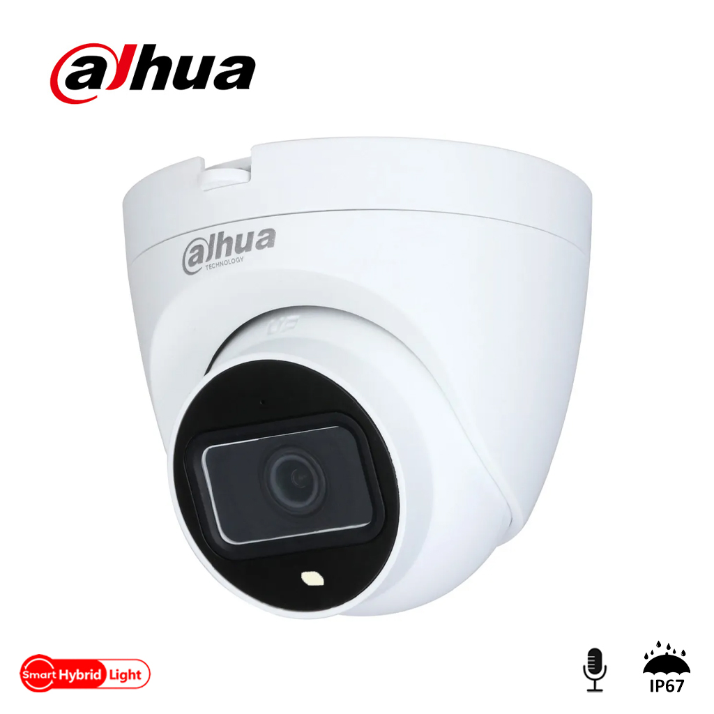 DAHUA IPC-HDW1431V-SA, 4Mpix, 2,8mm Lens, H265+, 30Mt Gece Görüşü, Mikrofonlu, PoE Dome IP Kamera