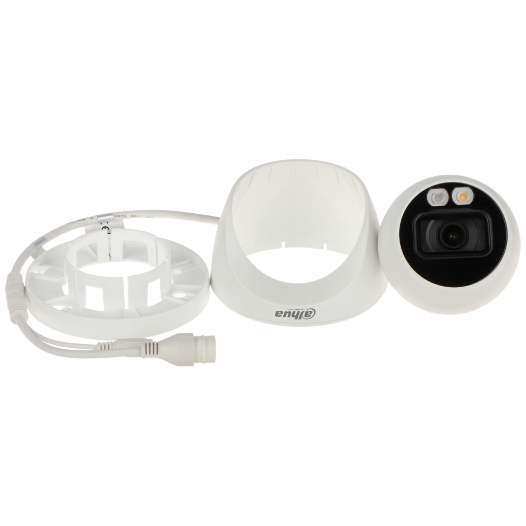 DAHUA IPC-HDW2249T-S-IL, 2Mpix, Full Color, 2,8mm Lens, H265+, 30Mt Gece Görüşü, IP67, Dahili Mikrofon, PoE Dome IP Kamera