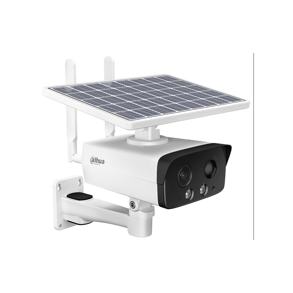 DAHUA IPC-HFW2431DG-4G-SP-EAU-B, 4Mpix, 3,6mm Lens, H265+, 50Mt Gece Görüşü, Dahili Mikrofon, IP67, Solar(Güneş Enerjili) IP Kamera