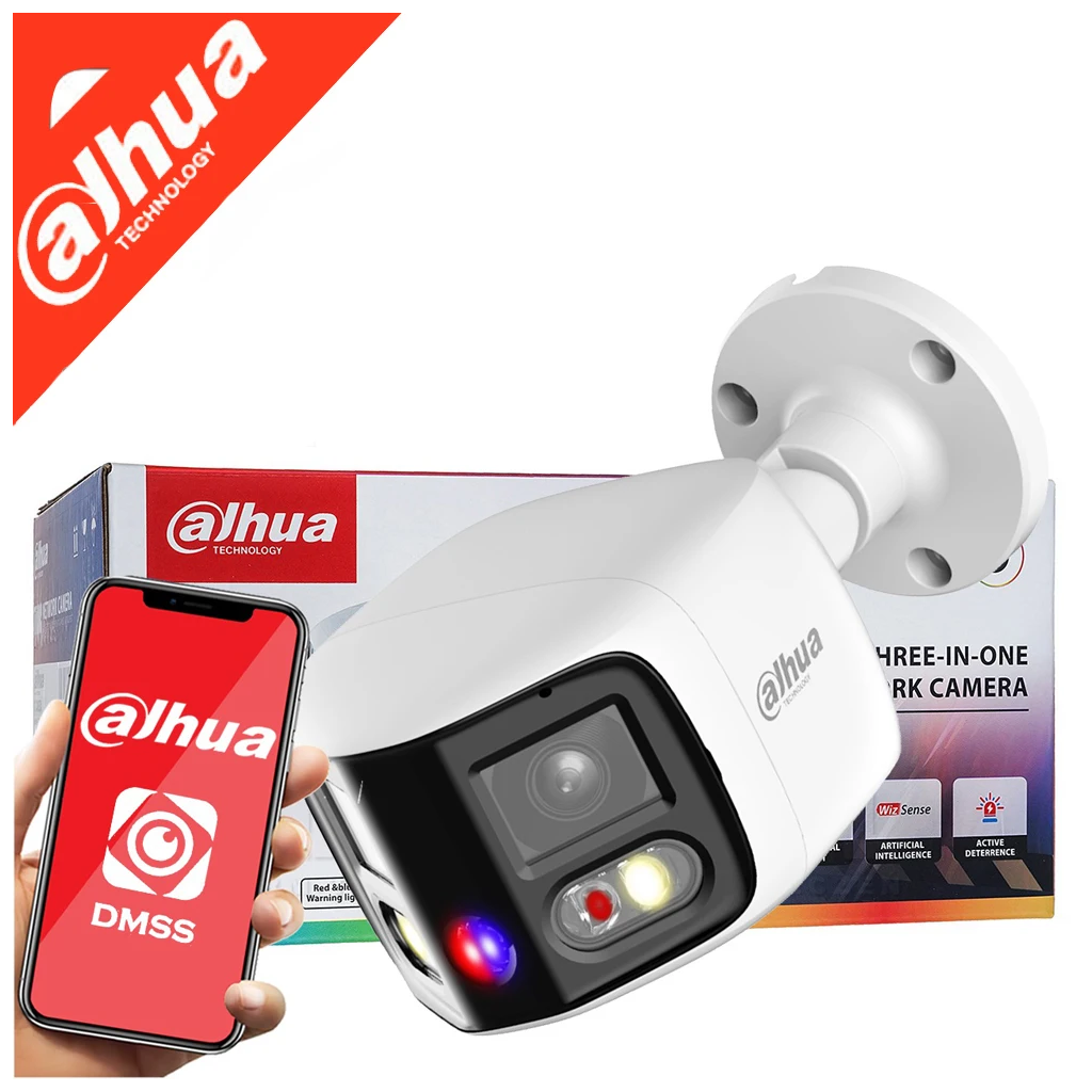 DAHUA IPC-PFW3849S-A180-AS-PV, 2X4Mpix, 2,8mm Lens,H265+, 25Mt Gece Görüşü, IP67, Dahili Mikrofon, TiOC Duo Süper Geniş Açı Bullet Ip Kamera