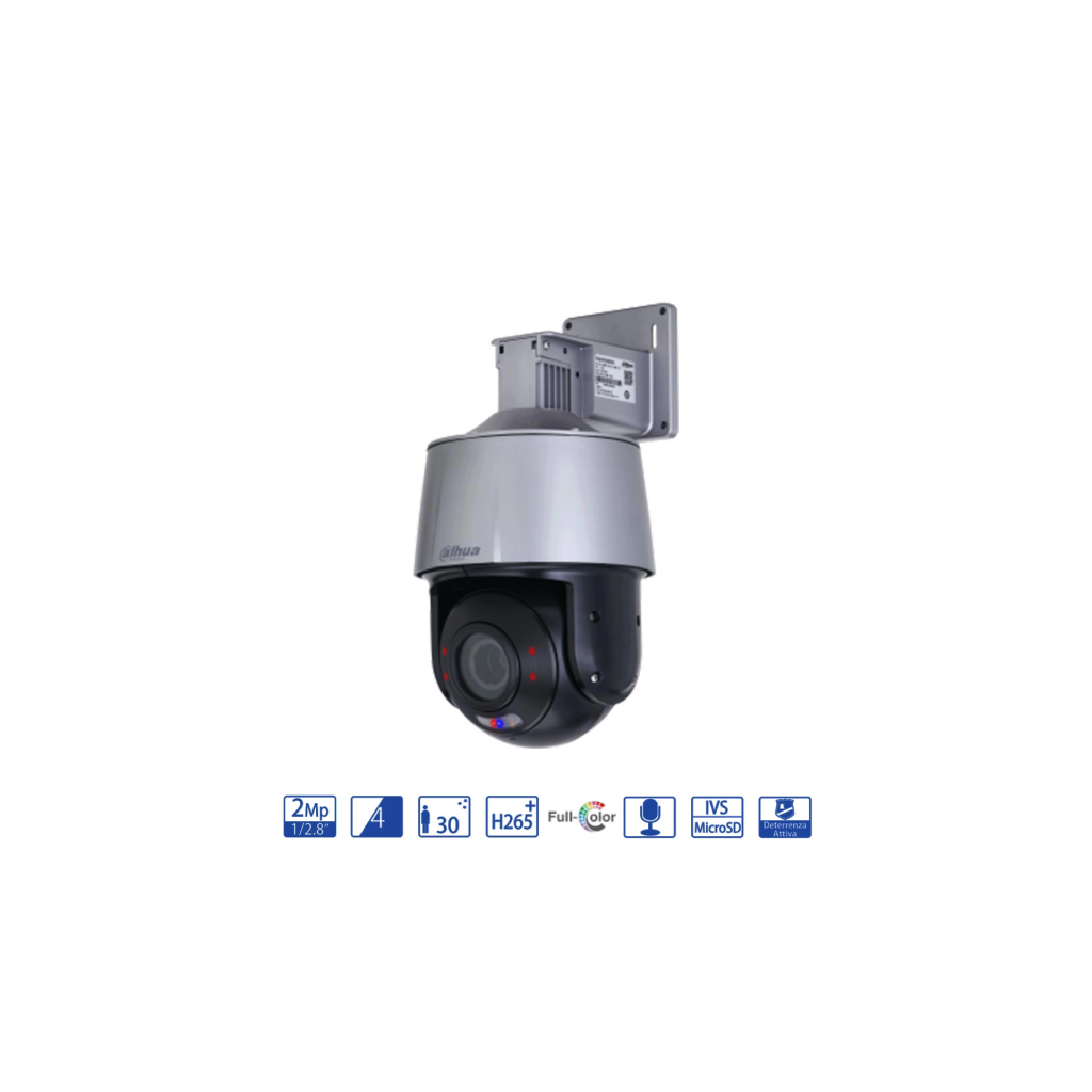 DAHUA SD3A200-GN-A-PV, 2Mpix, 4mm Lens, H265+, 30mt Gece Görüş, Full-color, IP PT Kamera
