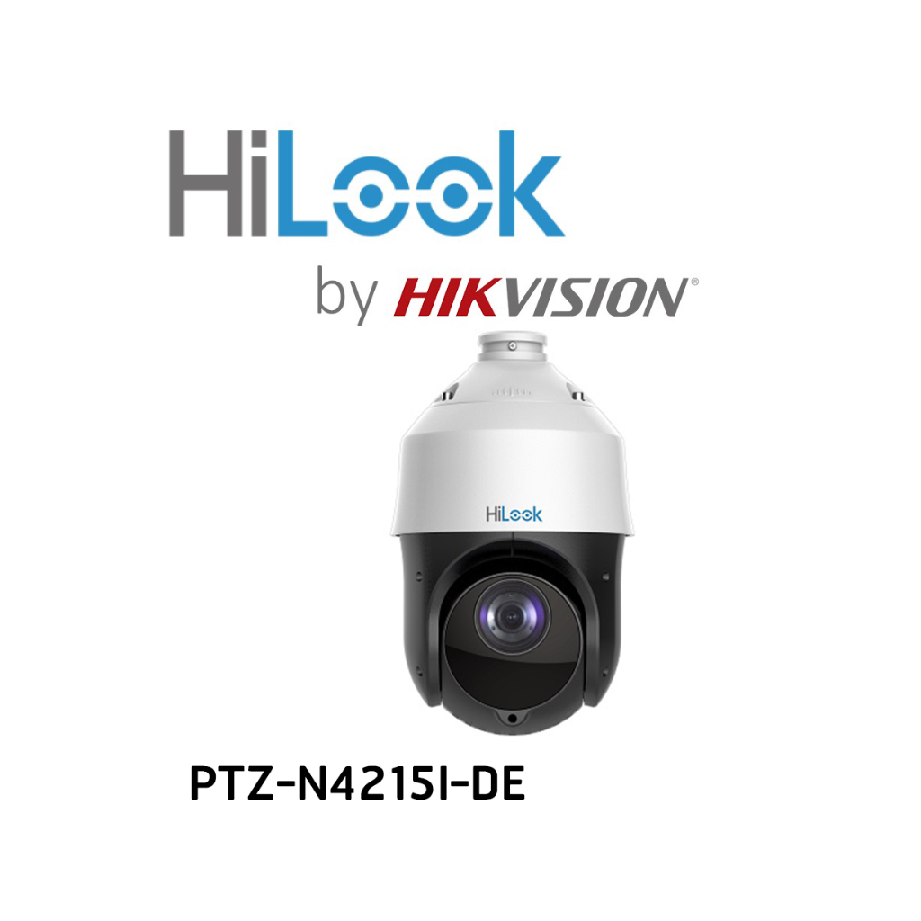 HILOOK PTZ-N4215I-DE, 2Mpix, 5-75mm Motorize Lens, 15X Optik Zoom, 100Mt Gece Görüşü, SD Kart, PoE, Ses Giriş Çıkış, H265+, Speed Dome, PTZ IP Kamera (Ayak Dahil)
