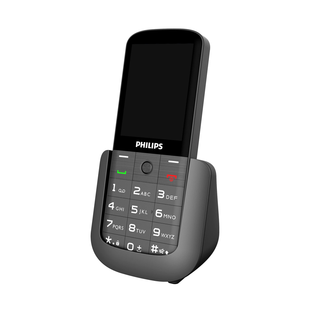 PHILIPS Xenium E227, 32Mb, Siyah, 32Mb Ram, 2,8inc Ekran, Arka Kamera, Çift Sim Desteği, FM Radyo, 1700mAh Pil, El Feneri, Türkiye KVK Garantili
