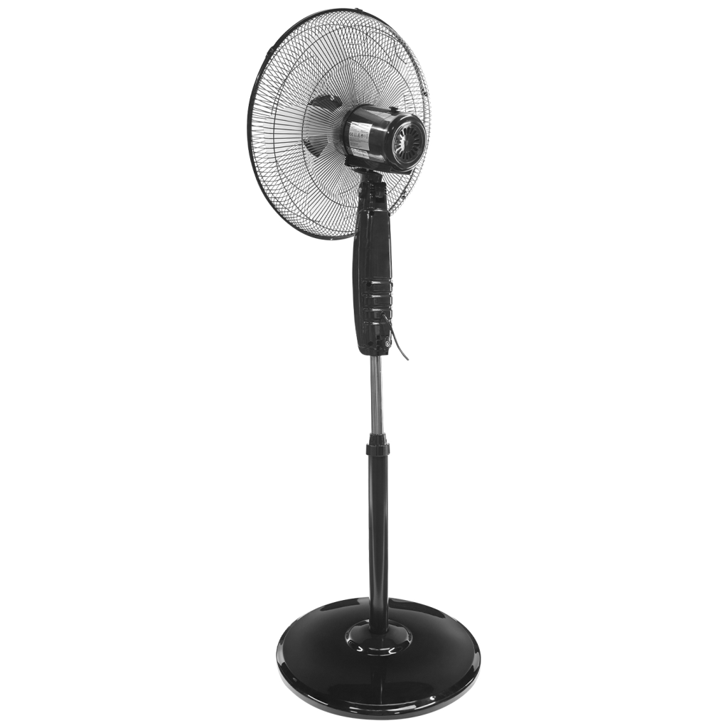EVEREST FAN11, SİYAH, CoolAir, 3 Kademeli Hız, 40cm 5 Kanat Pervane ve Çerçeve, 45W, Otomatik Salınım, Yükseklik Ayarlı Vantilatör