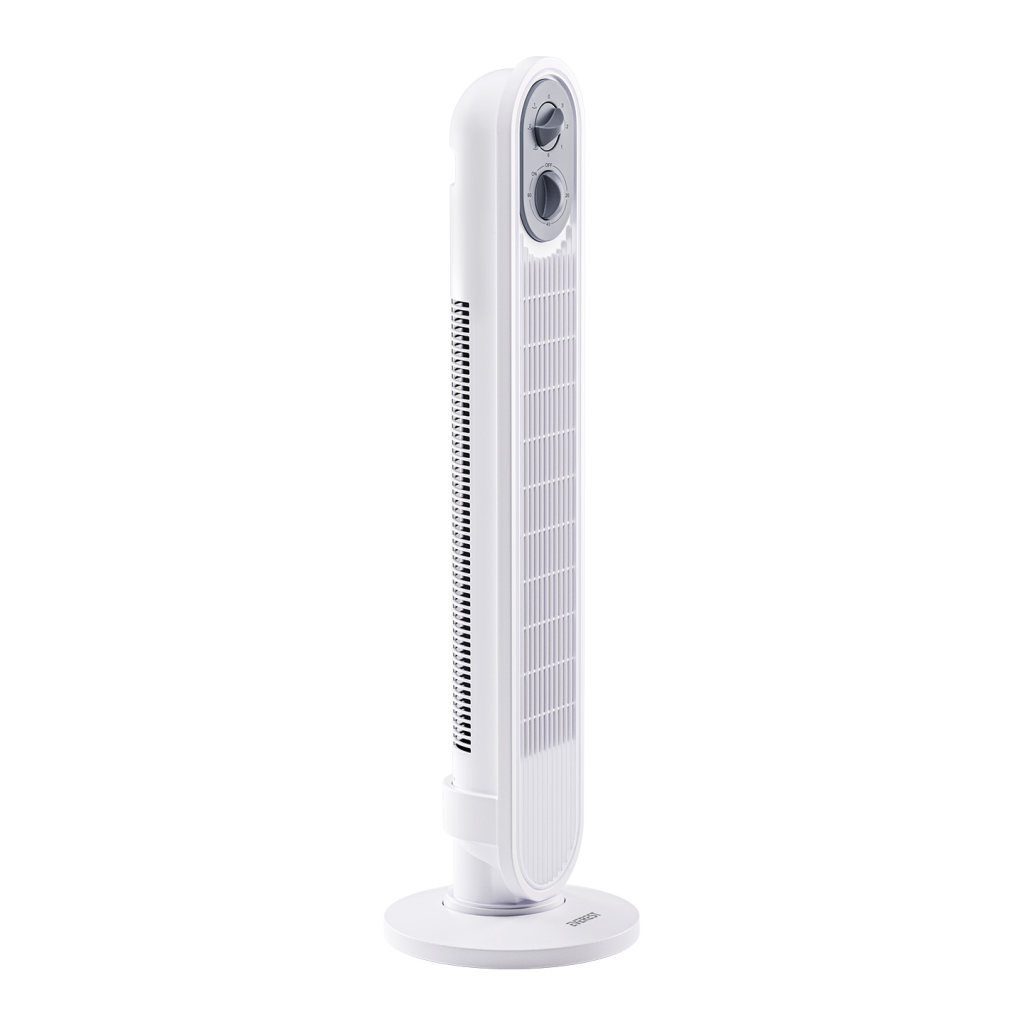 EVEREST FAN14, BEYAZ, 3 Kademeli Hız, Kule Tipi, 50W, Zamanlama Ayarlı, Sağ ve Sol Salınım, Vantilatör