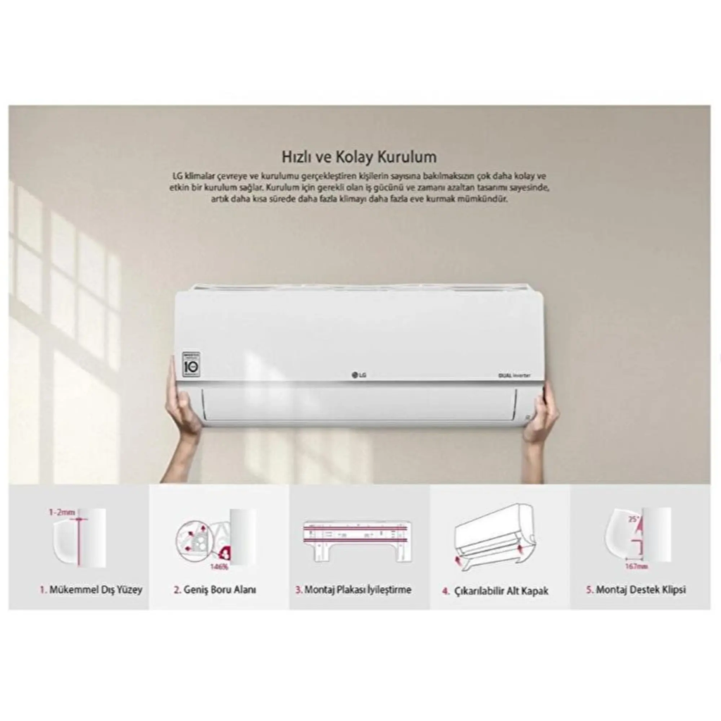 LG PC12SQ S3NM12JA2FA 12000 BTU KLIMA