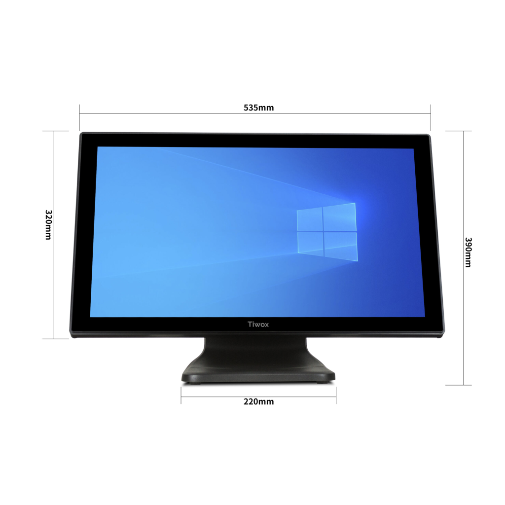 Tiwox TP-3150+, Intel i7 5.Nesil, 21.5" Ekran, 8GB Ram, 128GB SSD, Endüstriyel, Dokunmatik Pos PC