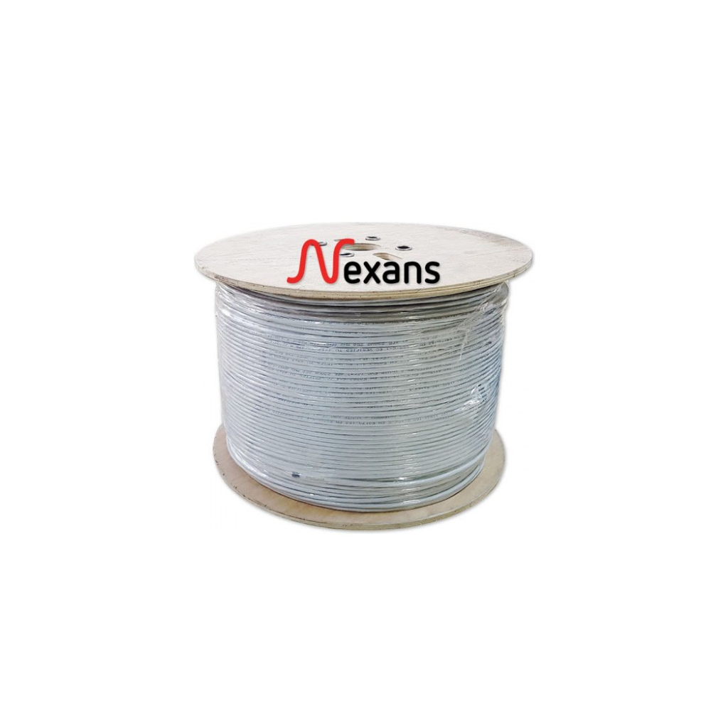 NEXANS NEX1611TO5, GRİ, CAT6, 500M, 23AWG (0,58mm), UTP, %100 Bakır, LSZH Halogen Free, Makara, Kablo