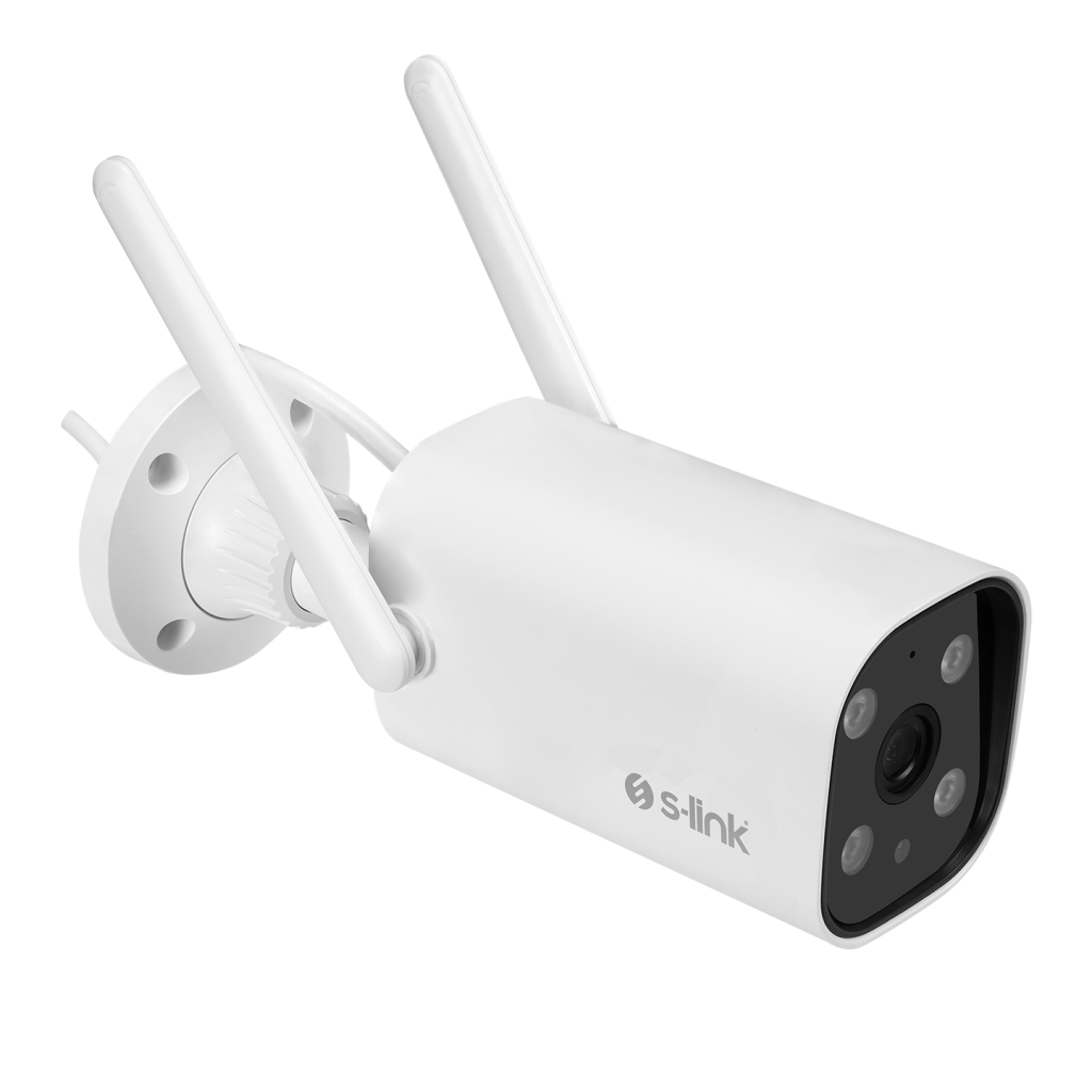 S-LINK SL-BLT01, Akıllı Güvenlik Kamerası, WiFi, 2Mpix, 3.6mm Lens, 10m. Gece Görüşü, Micro SD Kartlı, TUYA Yazılım, Büyük Kasa
